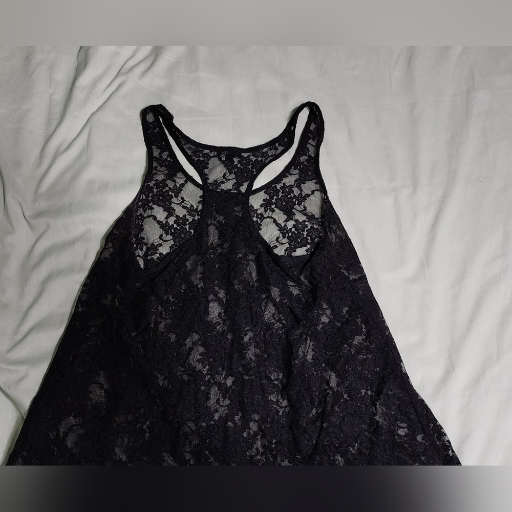 Express Black Lace Blouse Small